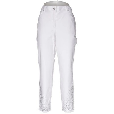 Madeleine, Jeans, Größe: M, Weiß, Baumwolle/Elasthan, Gepunktet, Denim #MEk