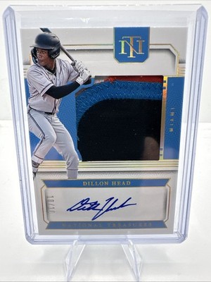 2024 Panini National Treasures Dillon Head Miami SS-DHD Auto Memb 10/10