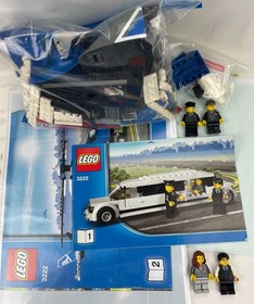 LEGO CITY 3222 HELICOPTER & LIMOUSINE 100% Complete with Instruction Manuals