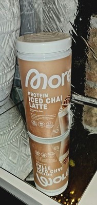 More Nutrition Protein Iced Chai Latte Cinnamon Bun NEU/OVP Limited Edition