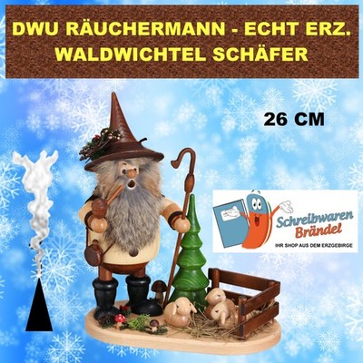 DWU RÄUCHERMANN WALDWICHTEL SCHÄFER RÄUCHERFIGUR - DRECHSELWERKSTATT UHLIG 903