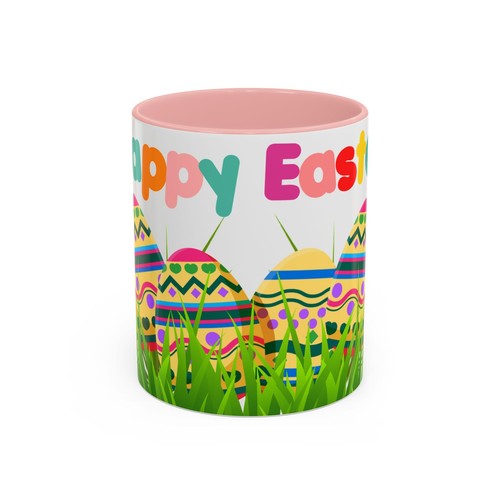 Tazza da caffè colorata con accento pasquale, decorazione primaverile, regalo di festa, tazza da tè, festiva - Foto 30 di 33