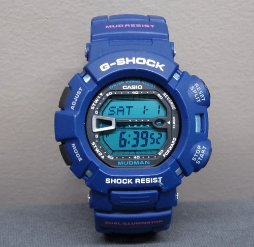 Reloj digital Casio G-Shock Mudman para hombre G-9000MX con batería nueva - ¡Funciona muy bien!