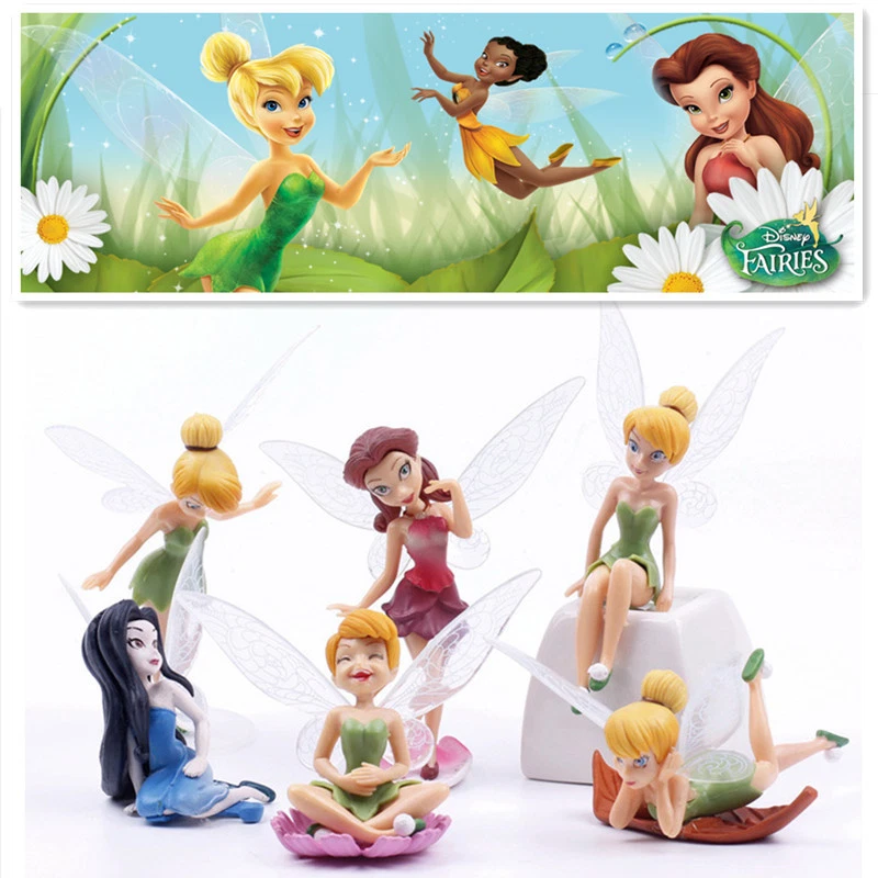 6 TINKERBELL FAIRIES SECRET OF THE WING ACTION FIGURE DOLL