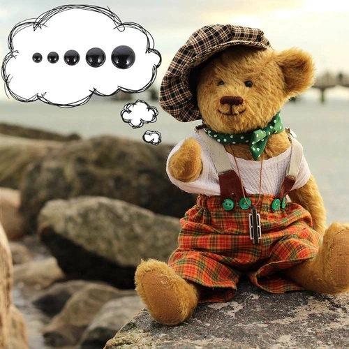 100pcs Plastic Safety Eyes Soft Toys Bear Dolls Animal Making DIY Craft Screw UK - Picture 7 of 10