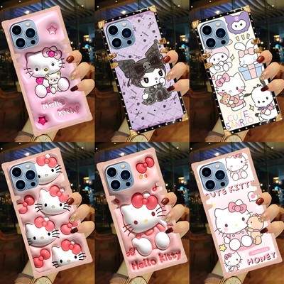 Cartoon Hello Kitty Case For Samsung Galaxy S25 S24 S23 S22 S21 S20 S10 Note20