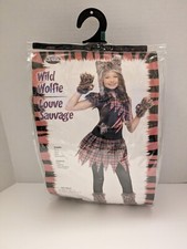 Girls Medium 8-10 Wild Wolfie Big Bad Wolf Halloween Costume Play Fun World