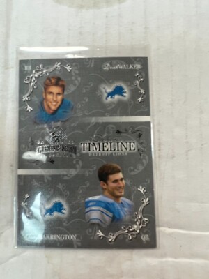 Walker & Harrington 2003 Donruss Gridiron King Team Timeline #TT-3 #362/600 NrMt