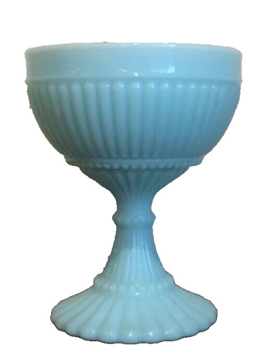 COUPE A GLACE OPALINE BLEUE