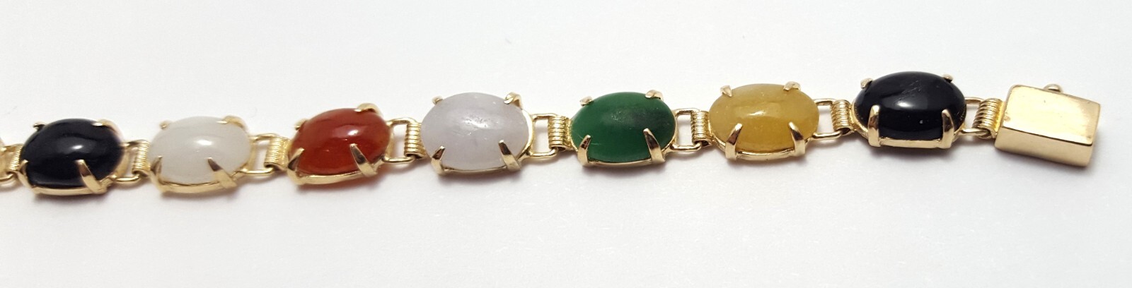 Unique 14K Solid Yellow Gold Designer Multi Color… - image 15