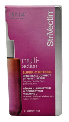 StriVectin Super-C Retinol Brighten & Correct Vitamin C Serum 1 fl oz NEW