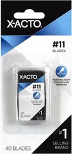 X-ACTO, No.11, 40-Pack of Knife Blades, #11 X711, Fits Type A Handles XACTO