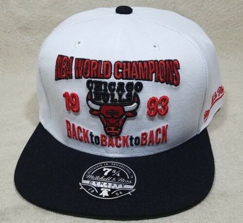 CHICAGO BULLS 1993 CHAMPIONS HAT CAP MITCHELL & NESS OFFICIAL NBA FITTED 7 3/4 - Bild 3 von 11