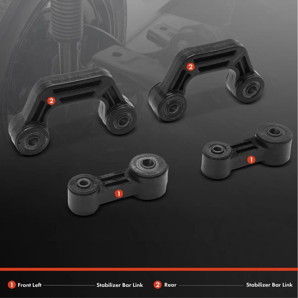 4x Eslabones de barra estabilizadora delantera y trasera para Saab 9-2X Subaru Forester Impreza Legacy Foto 2 de 4