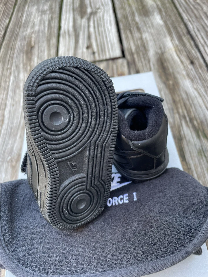 NIKE Air Force 1 Paquete de Regalo (CB) Bebé Talla 3C 314565-009 Zapatos Gorro Conjunto Nuevo en Caja Foto 4 de 4