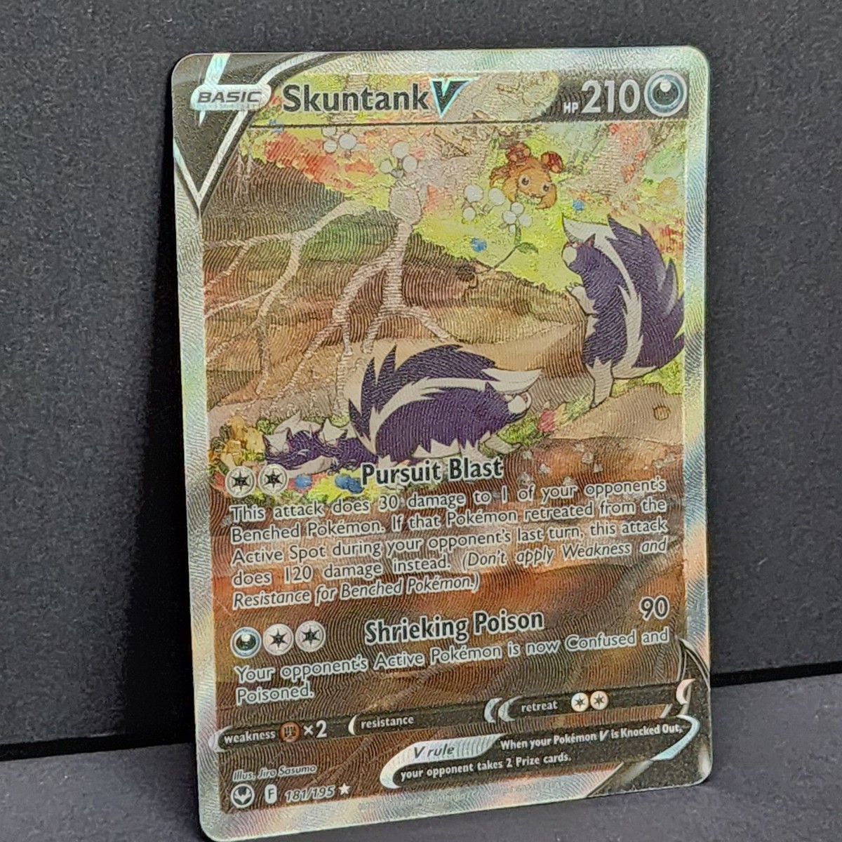Skuntank V Silver Tempest 181/195 - Pokemon TCG Alternate Full Art