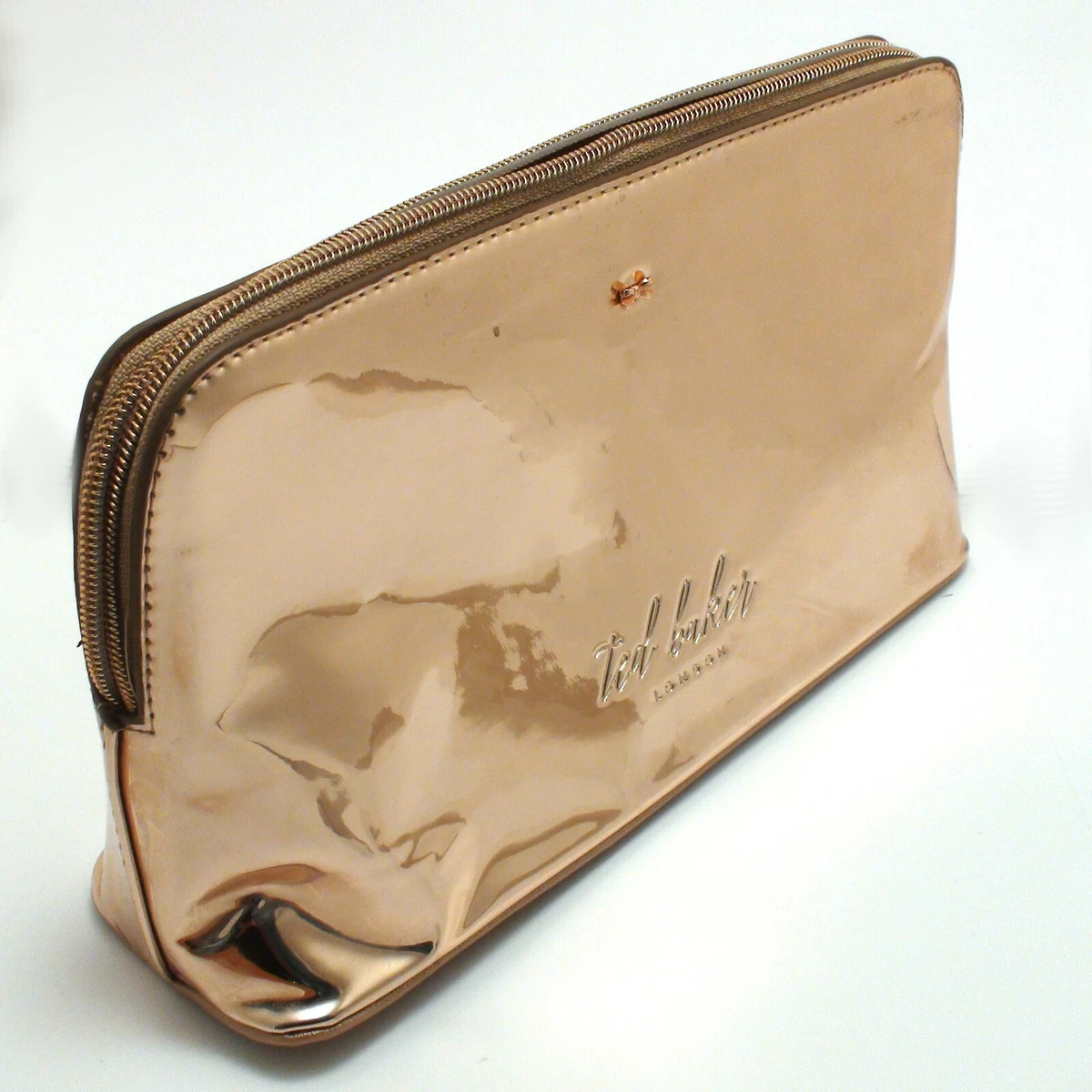 Ted baker pink and rose gold makeup bag