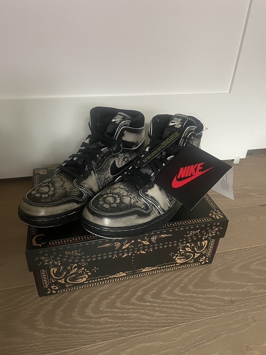 Jordan 1 High Zoom Air CMFT 2 Dia De Muertos Size 8.5 In Hand Fast