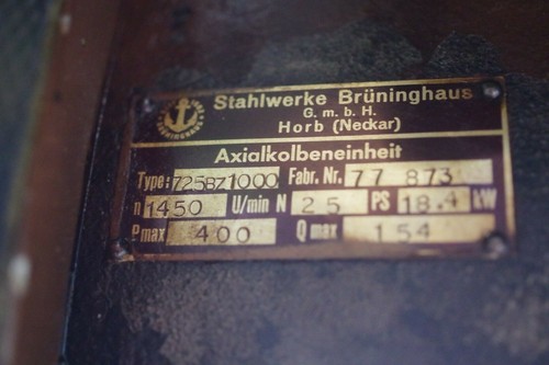 Brüninghaus Axialkolbeneinheit 725BZ1000 & R1120 Regelorgan Gebraucht/ Used - 第 5/8 張圖片