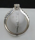 14k White Gold Diamond Ring TOLKOWSKY 0.63cttw Round Center & Side Diamonds — photo 5