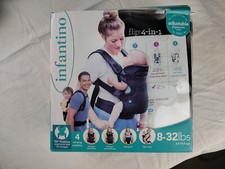 Pre-owned Infantino Flip 4 in 1 Convertible Baby Carrier 8-32lbs