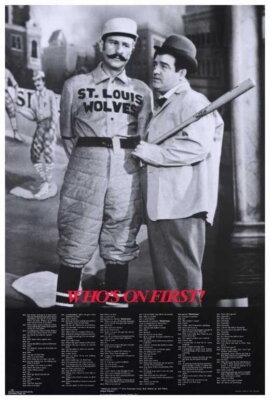 65384 Abbott & CostelloWho On First Movie Wall Decor Print Poster