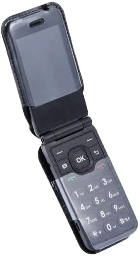 Fitted Leather Case with Belt Clip for AT&T Cingular Flip IV, Flip 4 (U102AA) - Image 2 of 4