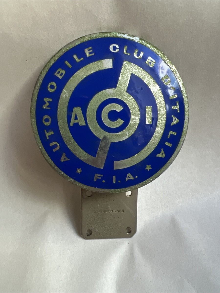Badge / Plaque Auto RACI - Automobile Club D'Italie - Insigne Officiel