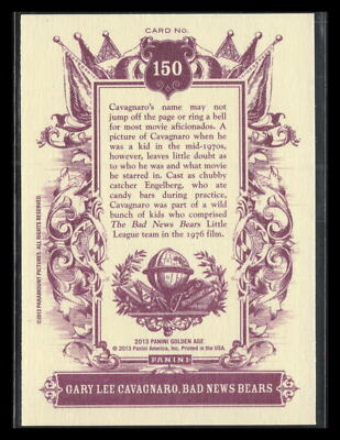2013 Panini Golden Age Gary Lee Cavagnaro #150 | eBay