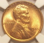 1945-S Lincoln Wheat Cent — photo from another recent sale