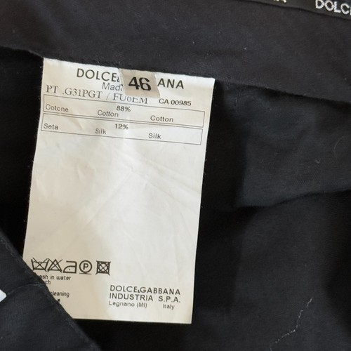 Vtg 2008 Dolce & Gabbana Multi Pockets Cargo Pants Slim Black Italy 46 US36, S - Picture 9 of 22