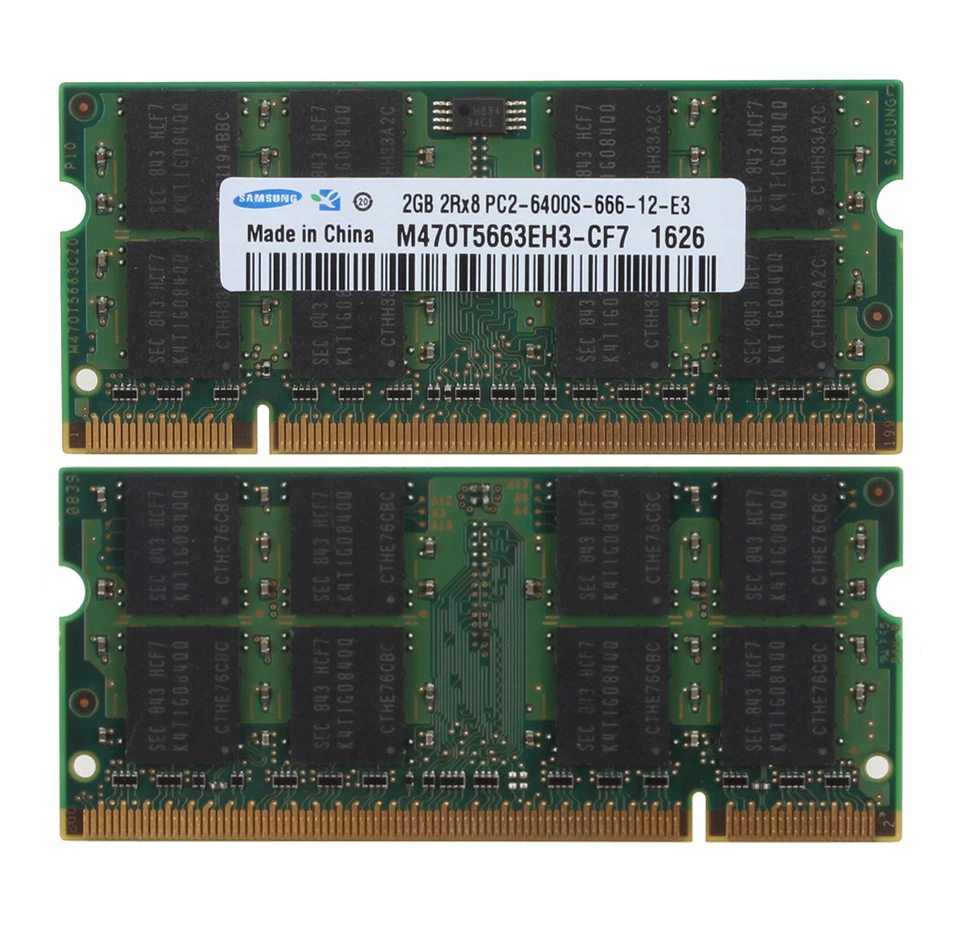 Lot For Samsung 8GB 4GB 2GB PC2-6400 DDR2 800Mhz CL6 SODIMM Laptop Memory RAM &N - Image 4 of 4