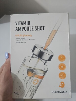 Vitamin C Ampoule Shot Sheet Masks Brightening Intense Hydration Hyaluronic Acid