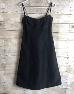 black silk spaghetti strap dress