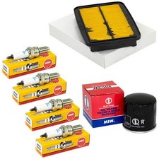 Set Ölfilter Luftfilter Zündkerze Wartung für Suzuki GSF 600 Bandit A8 2000-2004