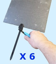 Slate roof repair straps X6 roofing tingles clip tie nails secure slates copper 