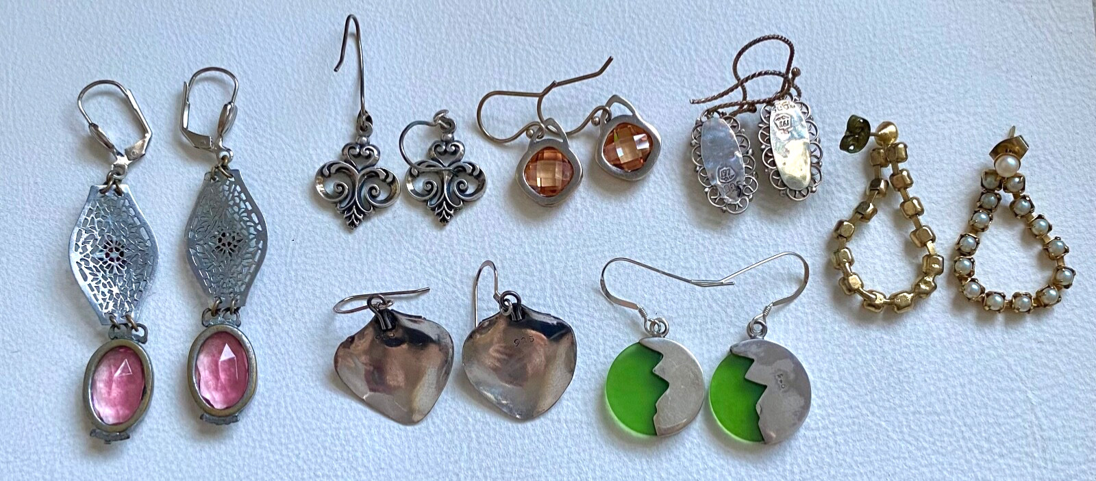 Vintage Sterling Silver Assorted Gemstone Mixed M… - image 5