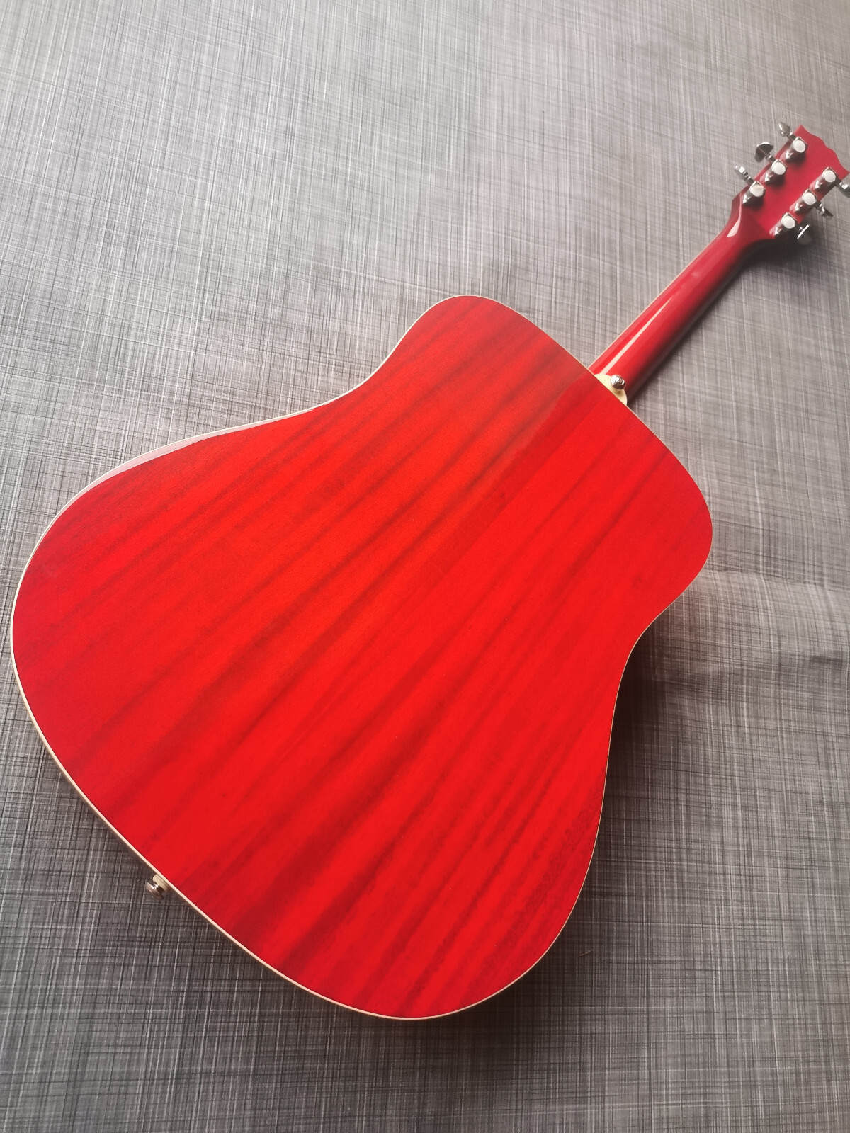 Full solid wood 41 inch hummingbird series sunset red bright acoustic