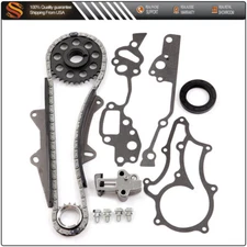 Heavy Duty Timing Chain Kit (w/ 2 Metal Guides) For Toyota 22RE 22R 85-95 2.4L