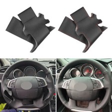 Lenkradbezug Lenkradhülle Lenkradschoner Leder Schwarz For Citroen C4 C4L DS4