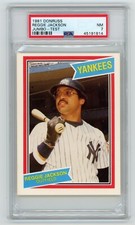 1981 Donruss Jumbo Test Reggie Jackson New York Yankees PSA 7 NM Very Rare