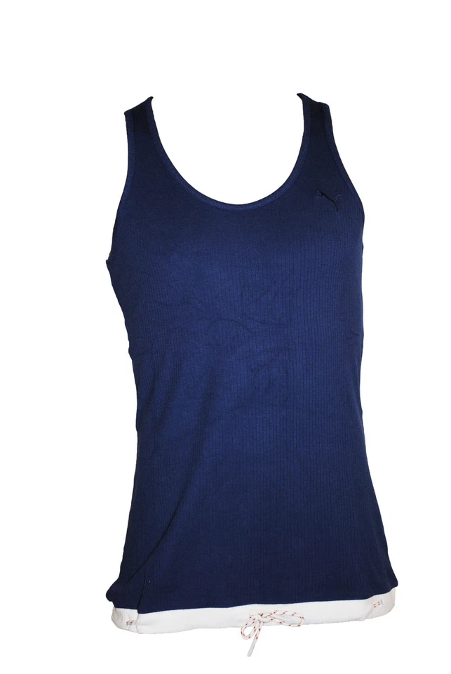 Puma Damen Shirt Tank Top Sport Yacht Vest medieval blue blau T-Shirt