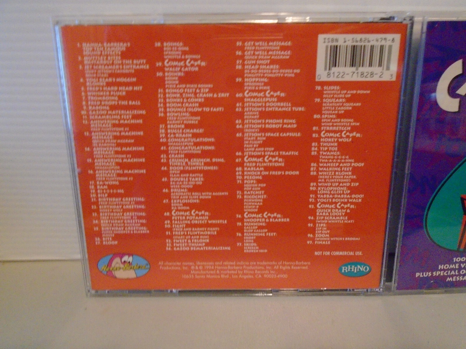 HANNA BARBERACartoon Sound FXCD97 Sound Effects1994 Rhino