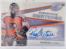 Ron Hextall 2008-09 UD Signature Swatches, NM-MT, Game used w/ Auto SSJ-RH