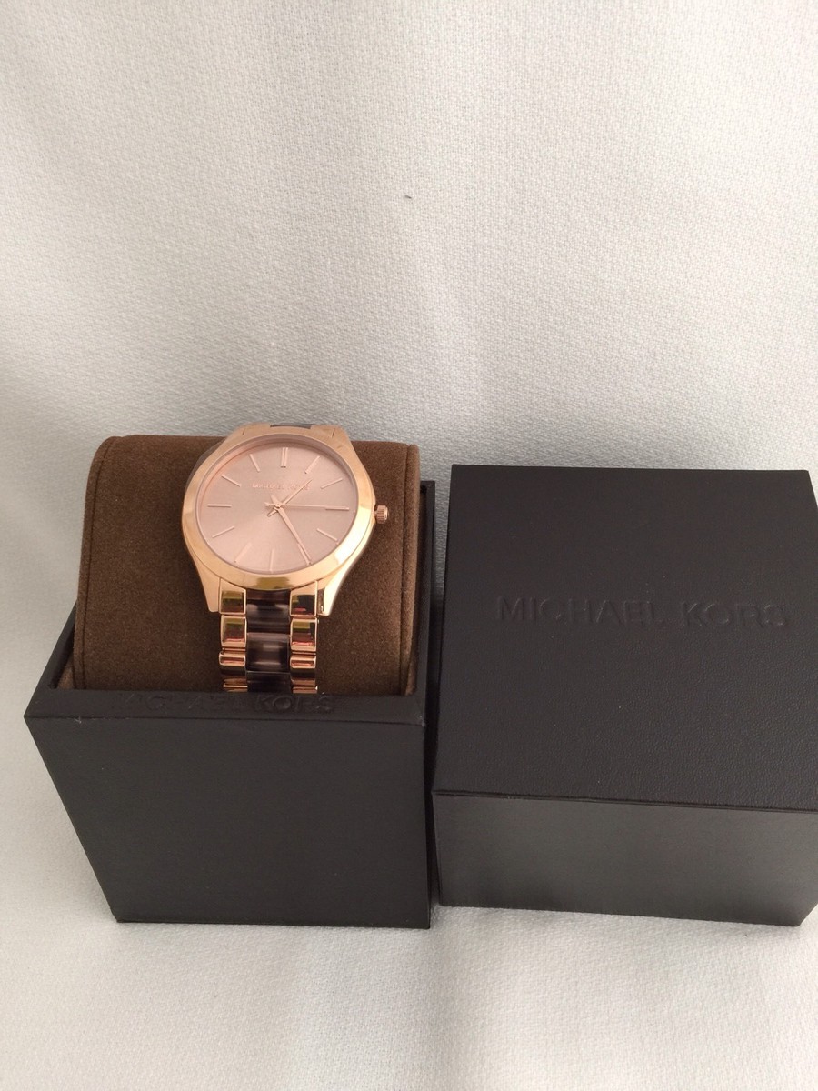 ?NWT Michael Kors Chronograph Unique Rose Gold & Tortoise  display picture 3