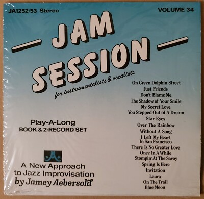 Jam Session For Instrumentalists & Vocalists Jamey Aebersold Vol. 34 2 LPs 1984