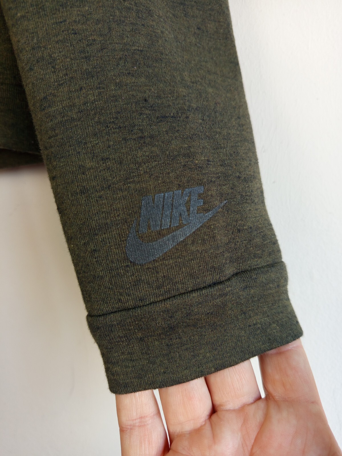 Nike Tech Aeroloft 800 Khaki Green Down Filled Hybrid Jacket - Women's Large image 5