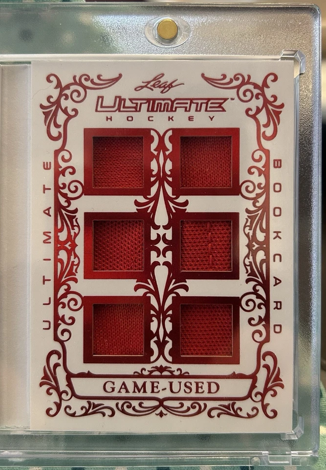 Martin Brodeur 2023 Hoja Ultimate Hockey 4/5 Libro Tarjeta Autógrafo Reliquias Diablos Foto 3 de 4