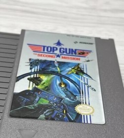 Cartucho de videojuego Top Gun Nintendo NES de colecci&oacute;n OEM simulador de vuelo probado