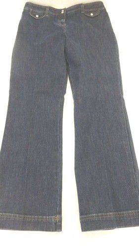 DARK WASH STRAIGHT LEG JEANS SIZE 6P 